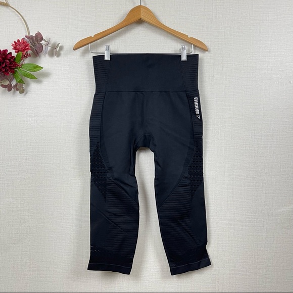 GYMSHARK Knee Length Active Apparel Yoga Gym Zumba Pants Medium - Picture 1 of 14